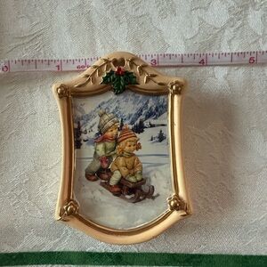 Vintage Winter Scene Wall Plaque